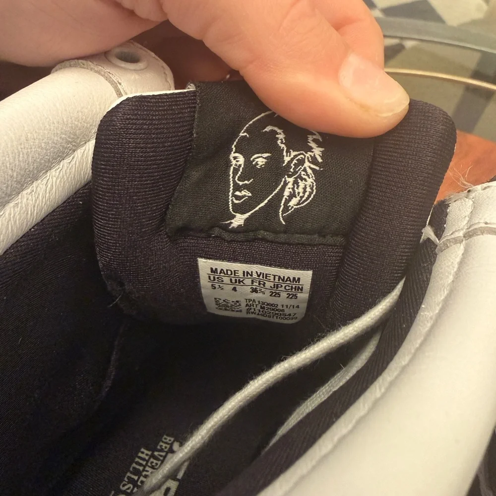 Jeremy Scott x Adidas Black and White Wedge Sneakers - Picture 11 of 17